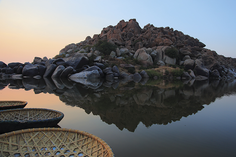 Papier peint Soir d'Hampi